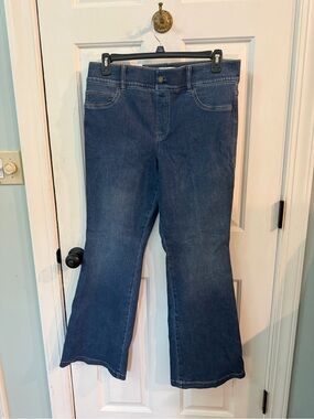 SPANX Dark Blue Flare Jeans - Flattering Bootcut